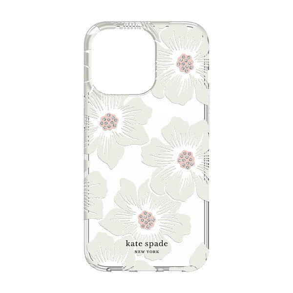 Kate Spade New York - Protective Hardshell Case for MagSafe for iPhone 13 Pro - Hollyhock Flower