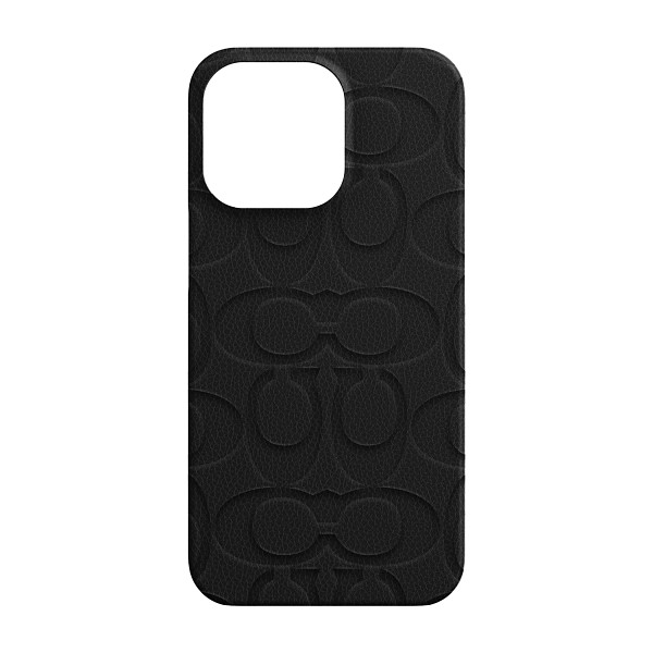 Coach Leather Slim Wrap Case for iPhone 13 Pro - Black CIPH-104-BLKEB